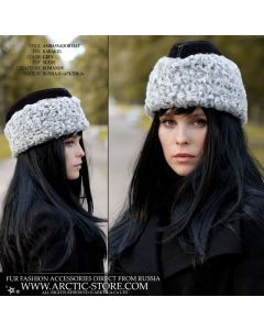 Ambassador hat, antique grey Karakul