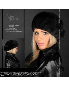 Beret, Black mink
