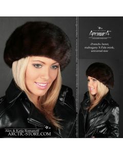 Beret, Mahogany mink