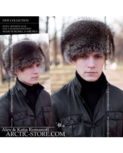 Boyaryn men's fur hat, canadian raccoon