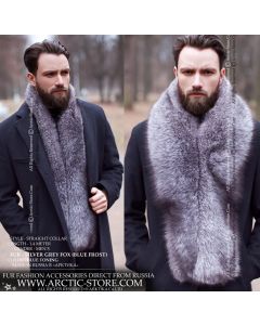 Fur stole 1,4m - Blue frost fox