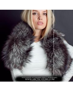 Classic collar, silver fox