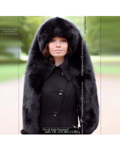 Fur stole 160cm - black fox