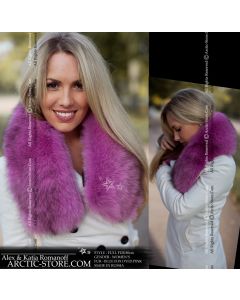 Classic collar, pink fox