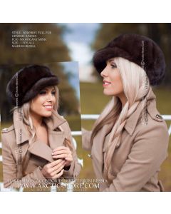 Newsboy cap, Mahogany mink