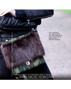 Field Purse - Beaver, Forest Camouflage