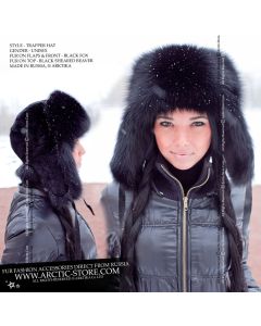 Trapper hat, Black Fox & Beaver top