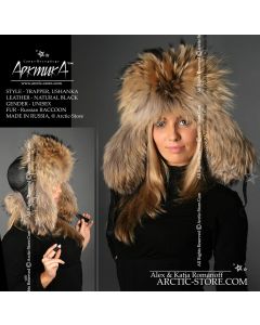 Ladies’ Raccoon Fur Trapper Hat