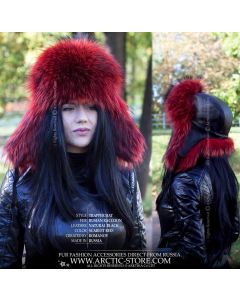 Trapper hat, Red Raccoon fur