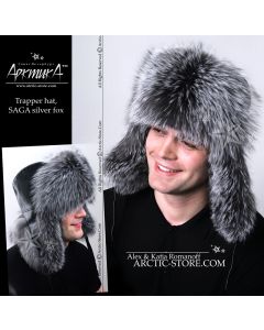 Trapper hat, Silver Fox