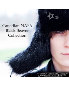Siberian ushanka, Black beaver
