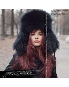 Siberian ushanka, Black raccoon
