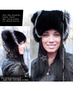 Wig - "Kazachok" Black Fox with stripes