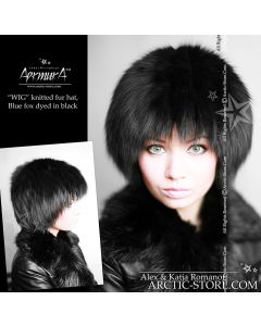 Fur wig, black fox