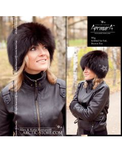 Fur wig, brown fox