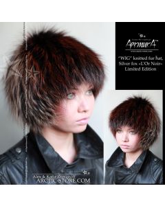 Fur wig, silver fox L'Or noir