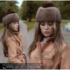 Ambassador hat, Pastel mink