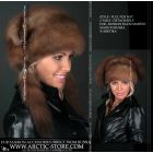 Fur hat with tails, baum marten
