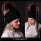Beanie - XXL L'orNoir Fox pom