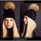 Beanie - XXL Raccoon pom