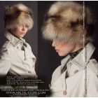 Boyaryn fur hat, white Canadian raccoon
