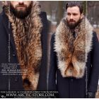 Men's fur stole 1,4m - Russian raccoon