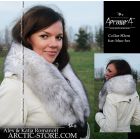 Classic fur collar 80cm, Polar fox