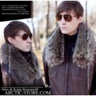 Men's fur collar 80cm, Canadian raccoon