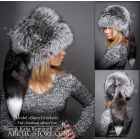 Davy Crockett hat, silver fox
