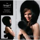 Eskimoska Hood/Hat w/ poms, Black Fox