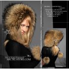 Eskimoska Hood/Hat w/ poms, Russian Raccoon