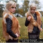 Ladies fur vest, Russian Red fox