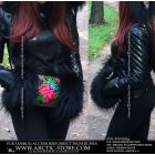 Hand muff Black Raccoon - Pavlovo Possad shawl