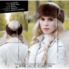 Headband - Brown mink w/ chains