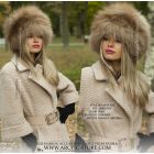 Boyaryn Amber Fox Fur Hat for Women - Luxurious Winter Fashion