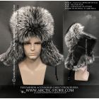 Naval Officer Silver Fox Fur Hat
