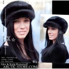Newsboy cap, Black mink