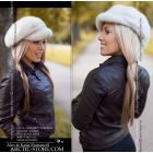 Newsboy cap, Pearl mink