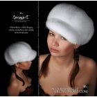 Newsboy cap, mink white