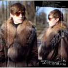 Men's pelerine, crystal fox