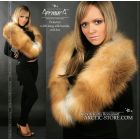 Round pelerine, gold fox