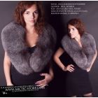 Round pelerine, Silver grey fox