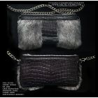 Clutch, Blueberry Mink model-003