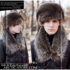 Boyaryn fur hat & collar, Canadian raccoon