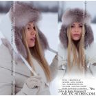 Trapper hat, Amber Frost Fox