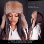 Trapper fur hat, baum marten light