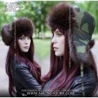 Trapper hat, Beaver - Forest camouflage