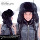Trapper hat, Black Fox & Beaver top