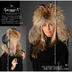 Ladies’ Raccoon Fur Trapper Hat