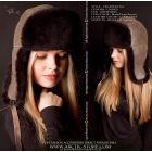 Sheepskin hat, Black/Cold Grey